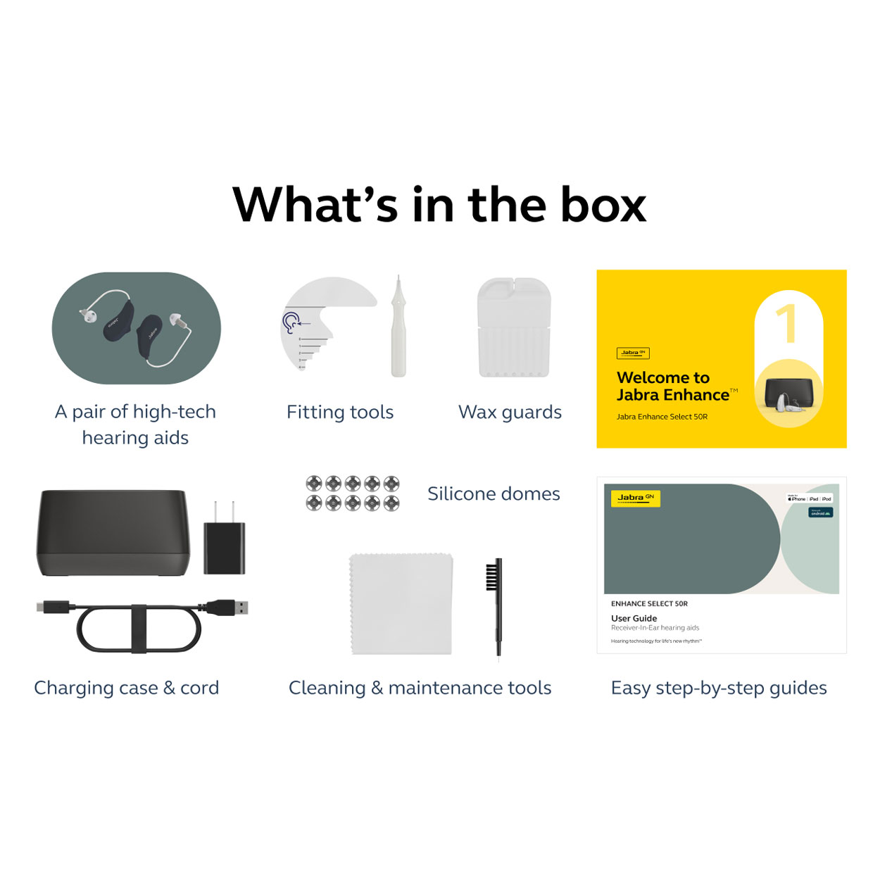 Jabra Enhance Select 50R w/Premium Care, Black image number 7