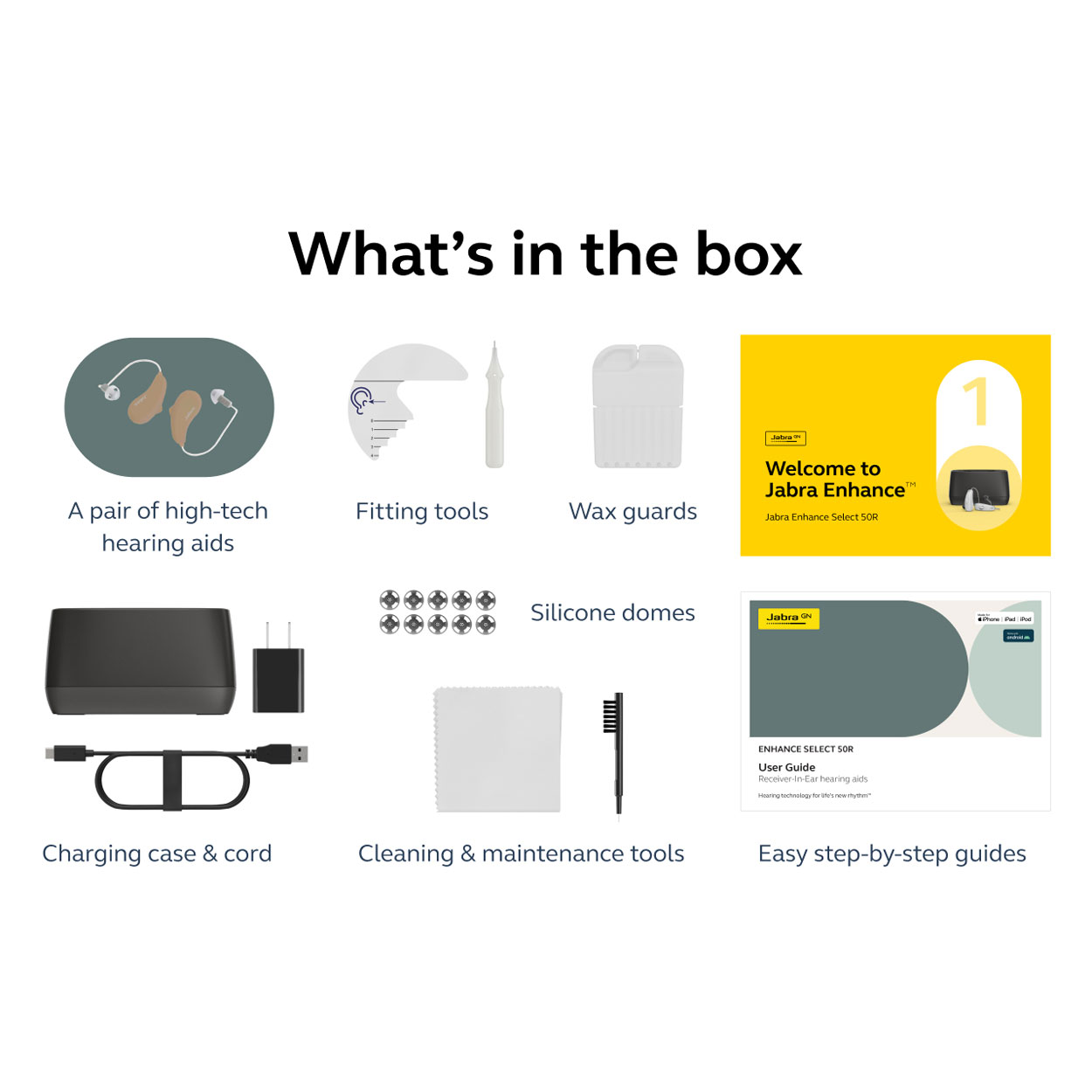 Jabra Enhance Select 50R w/Premium Care, Beige image number 7